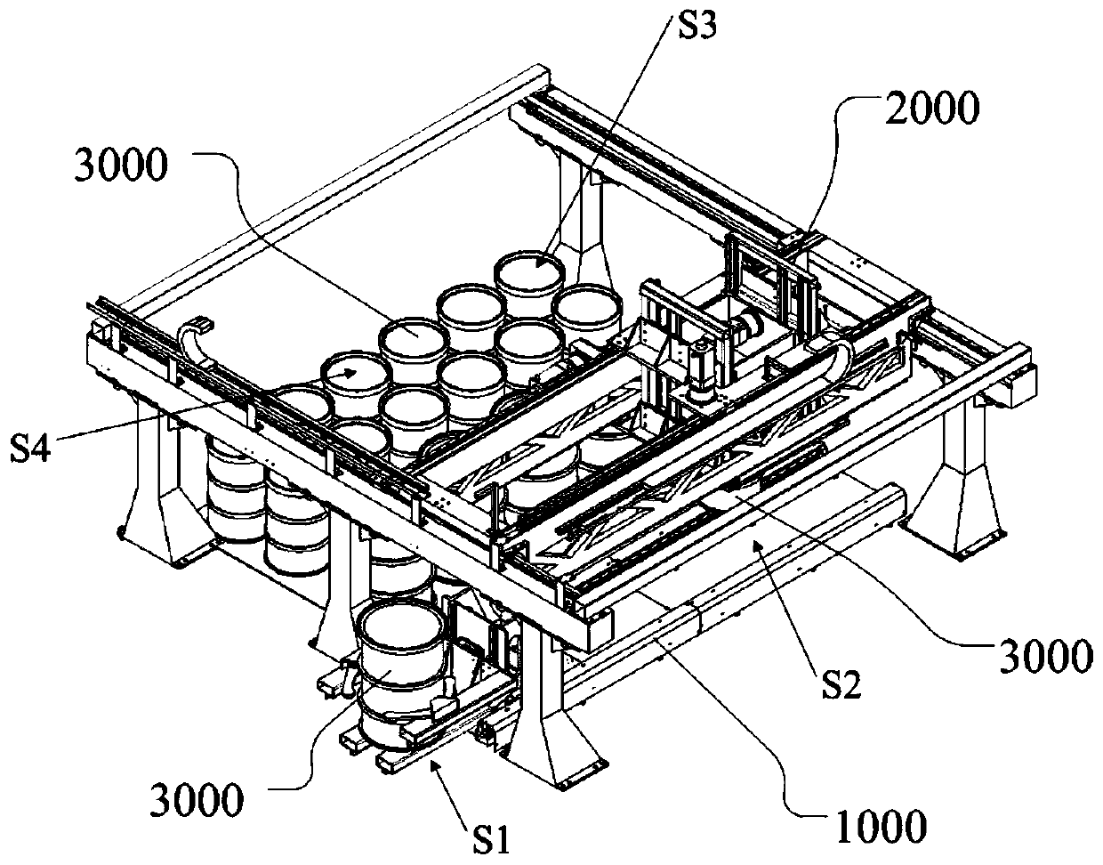 Transfer system and method for radioactive waste bin