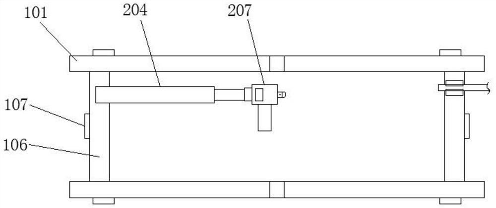 Tongue depressing device for stomatology department examination