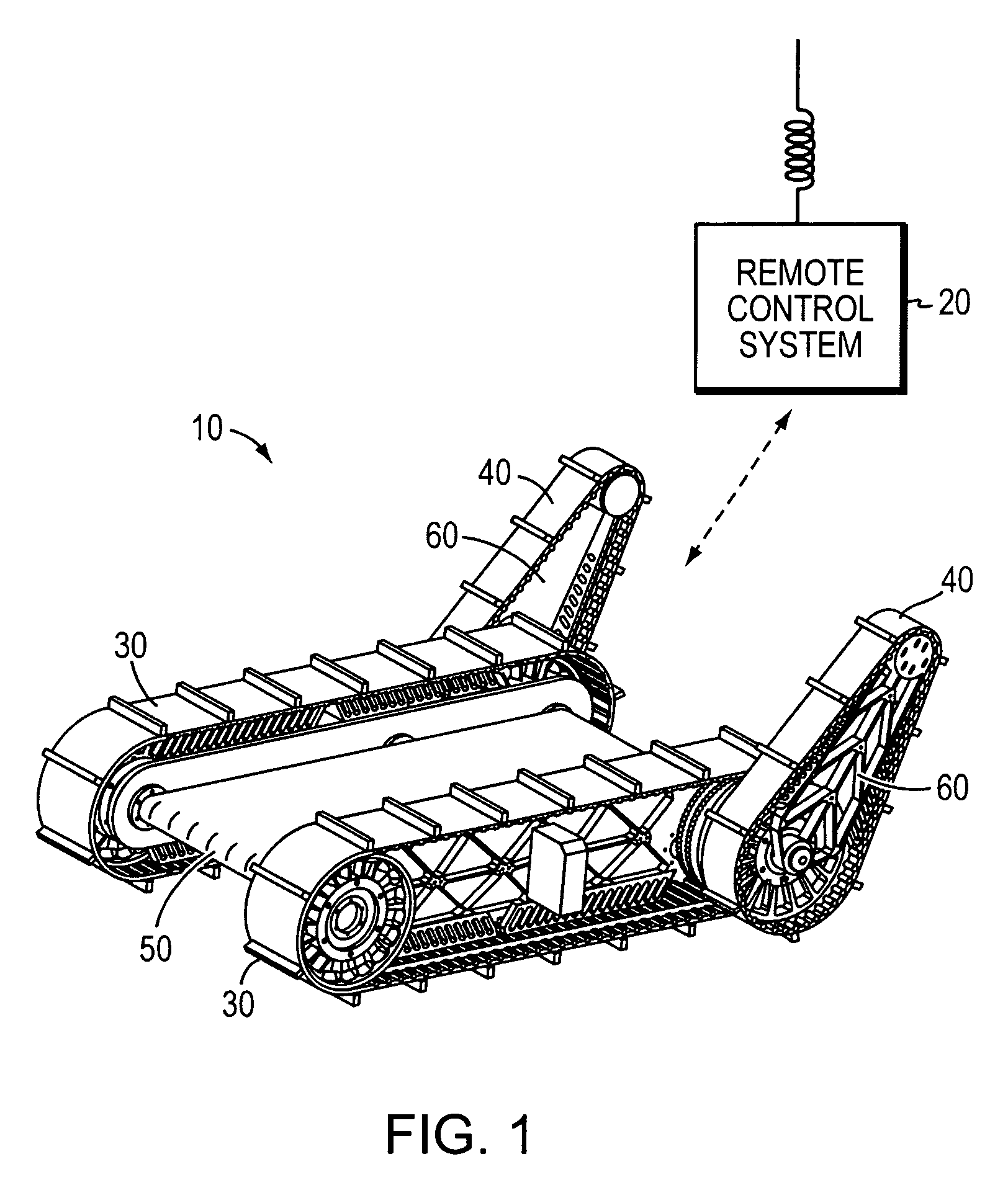 Lifting apparatus for remote controlled robotic device