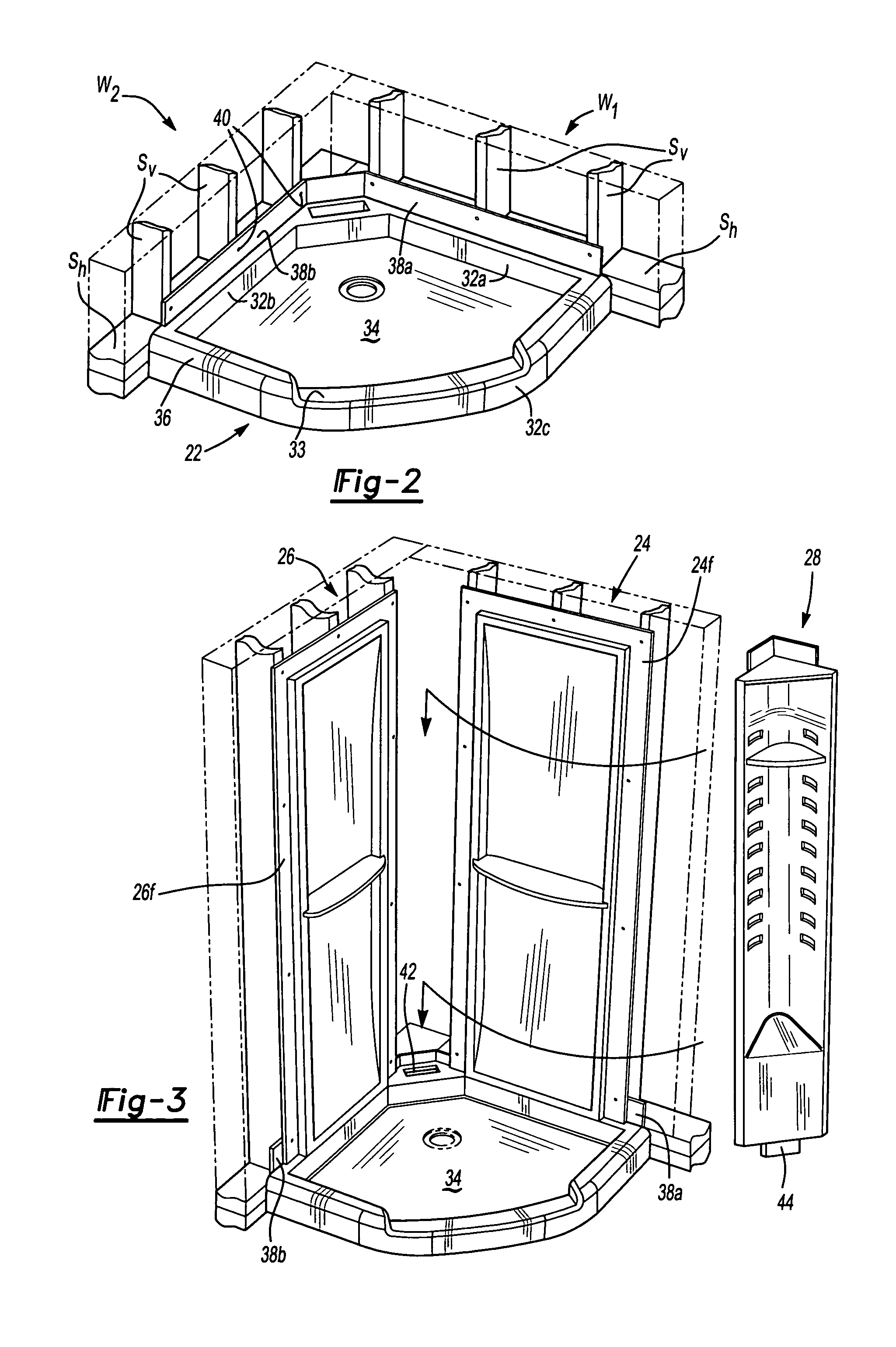 Shower surround structure