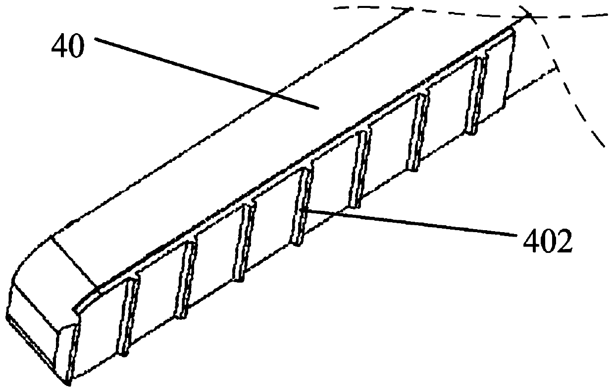 Fastener, support frame with fastener and display