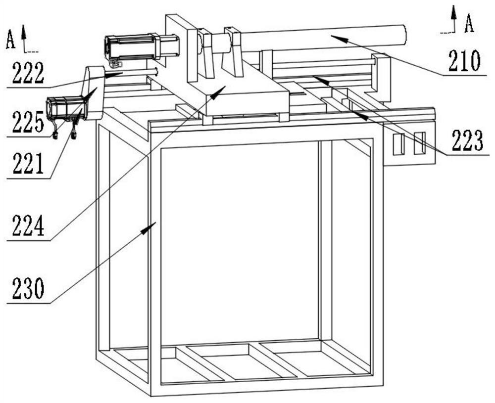 Visual device for simulating tunnel excavation