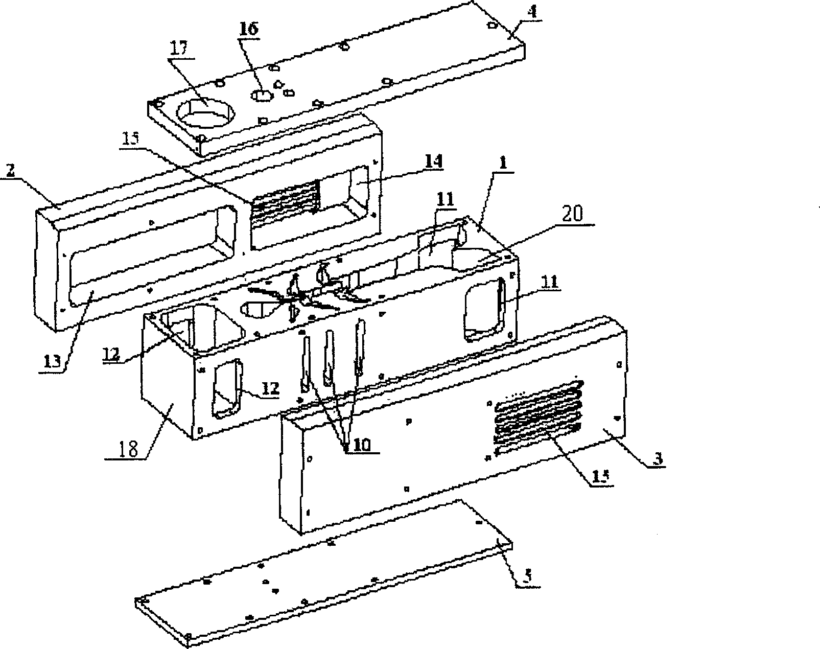 Gas blowing type negative pressure air-suction device