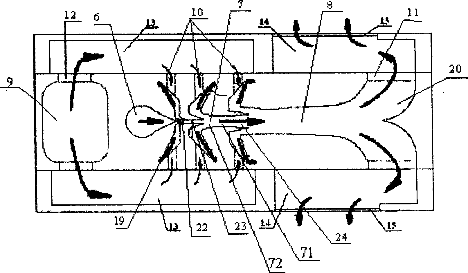 Gas blowing type negative pressure air-suction device