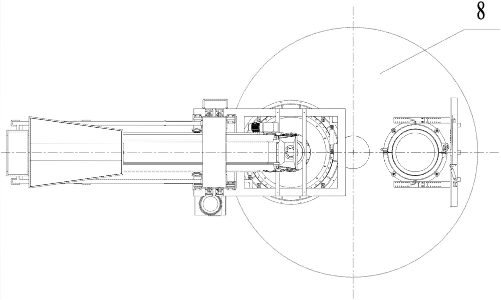 A kind of rising core rotary vibration extrusion forming pipe making machine