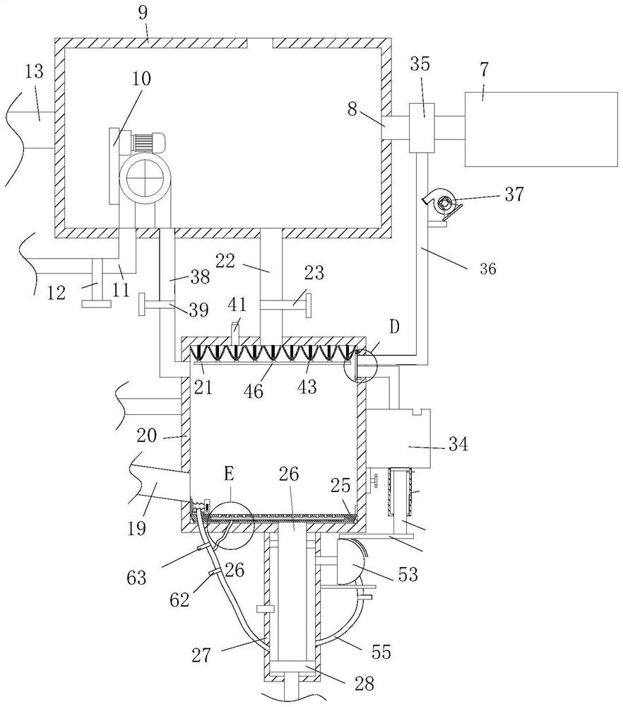 Denitration combustion device of biomass boiler