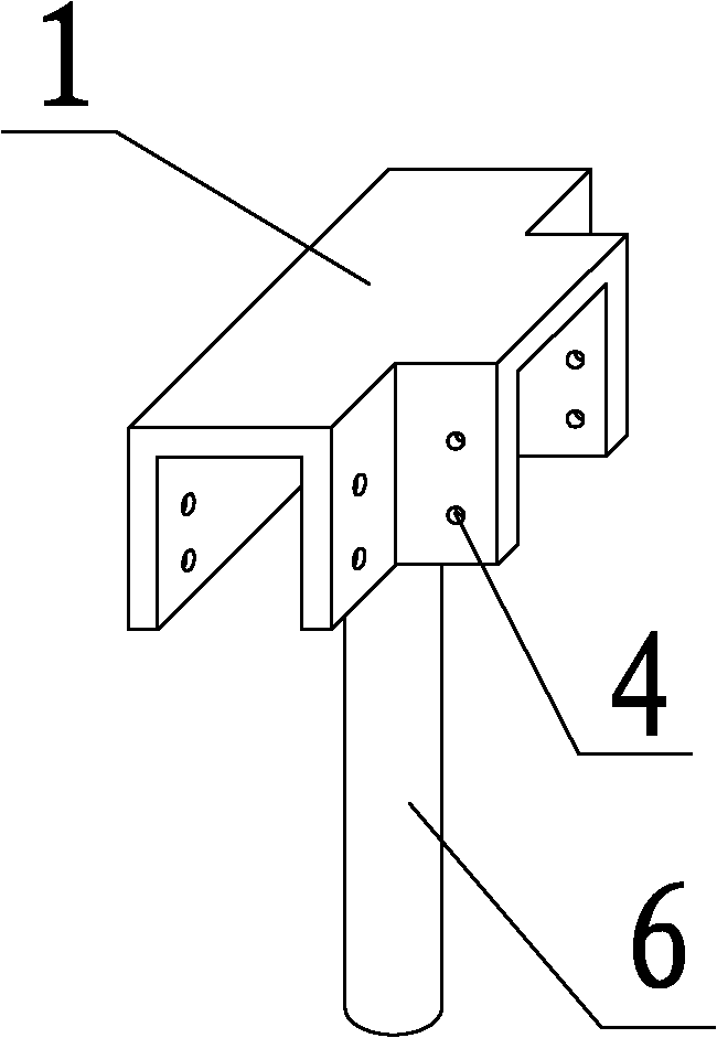 Bottom template for building floorslab and construction method thereof