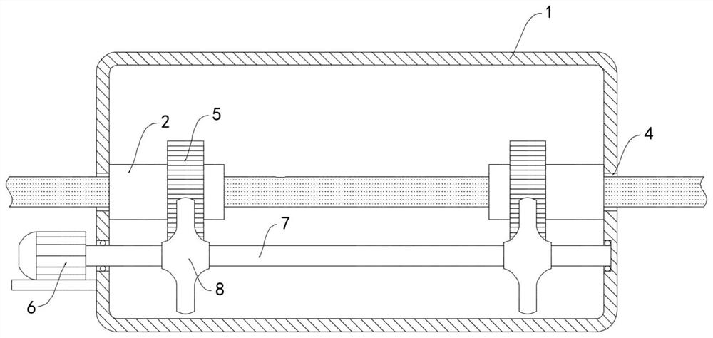 A twisting and loosening device for a communication cable stripping machine