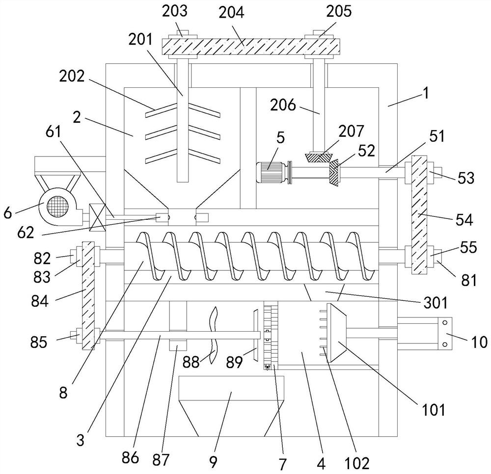 Adjustable granulation device for modified plastic production and processing