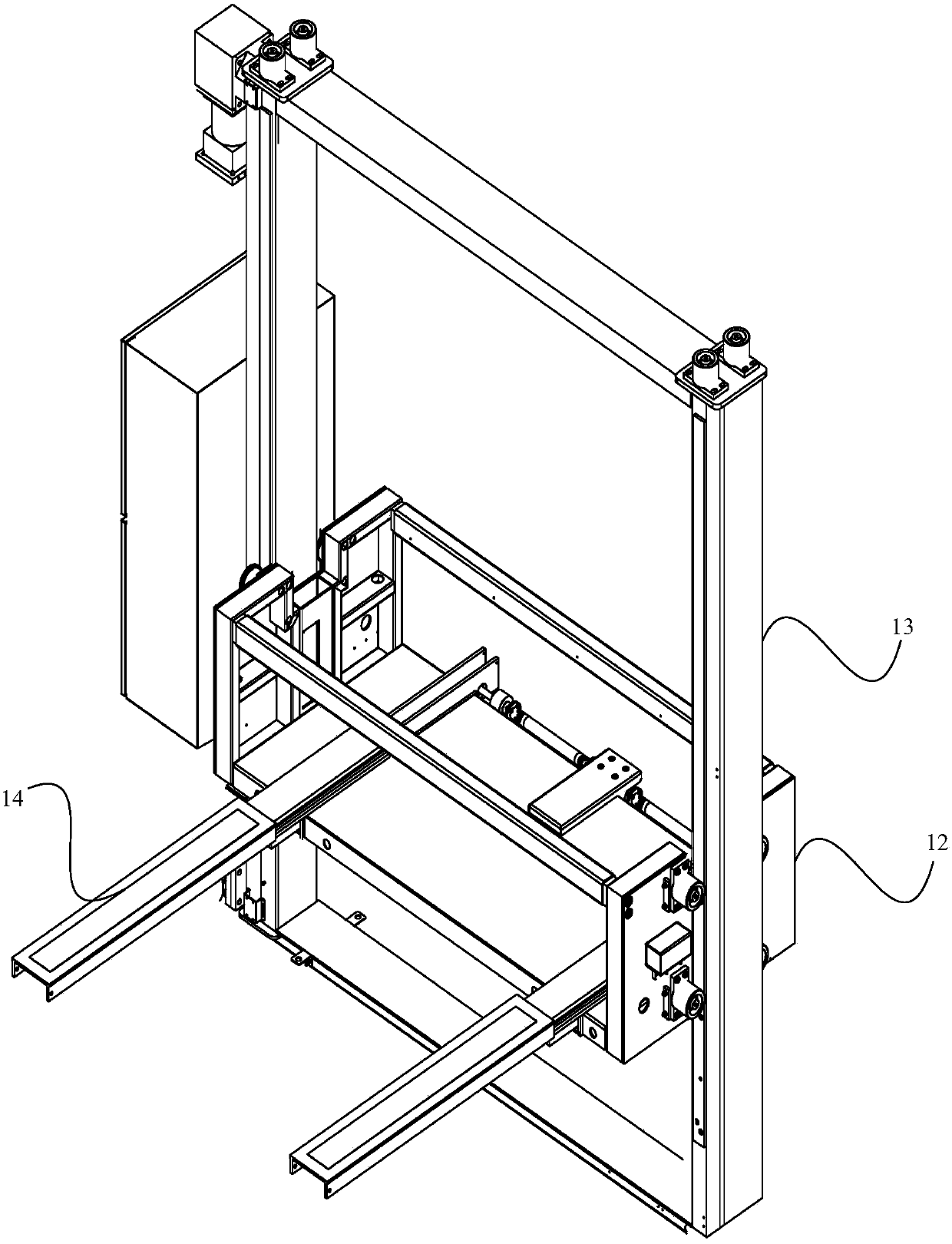 Battery placing and positioning system