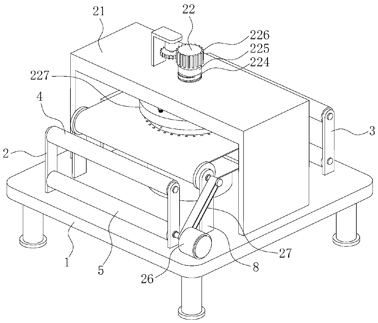 Intelligent die-cutting machine for preparing polyester plastic film sheets