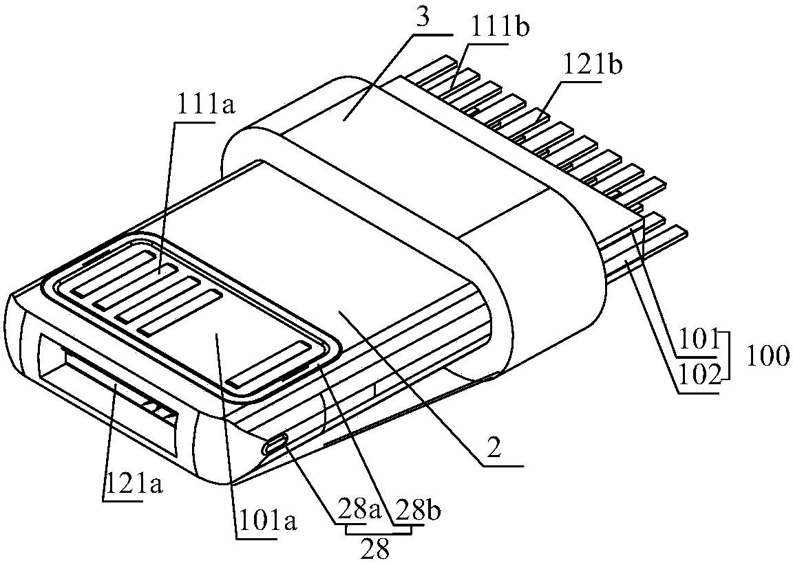 Double-sided dual-use positive and negative plug connector