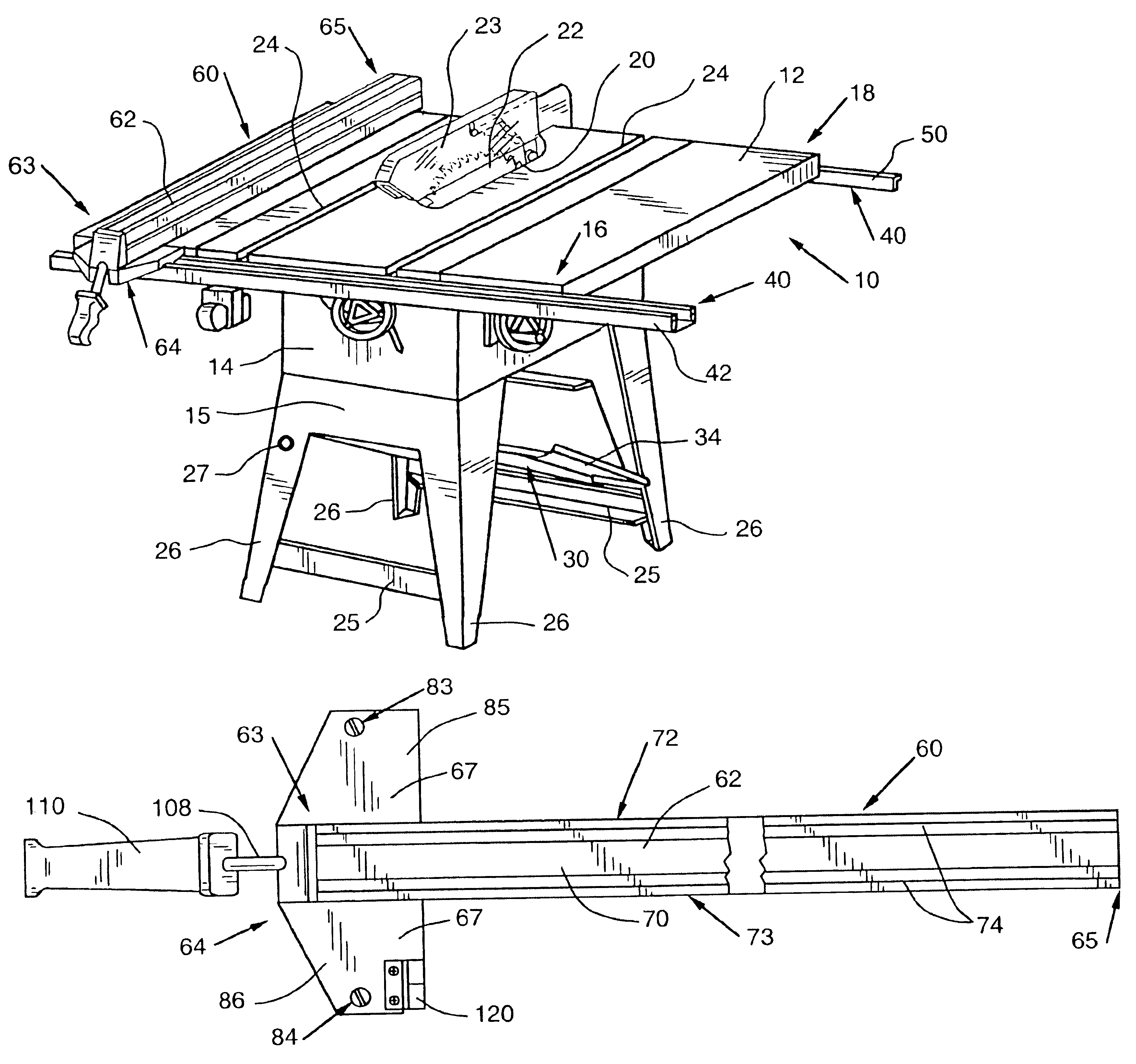 Sawing apparatus and saw fence system