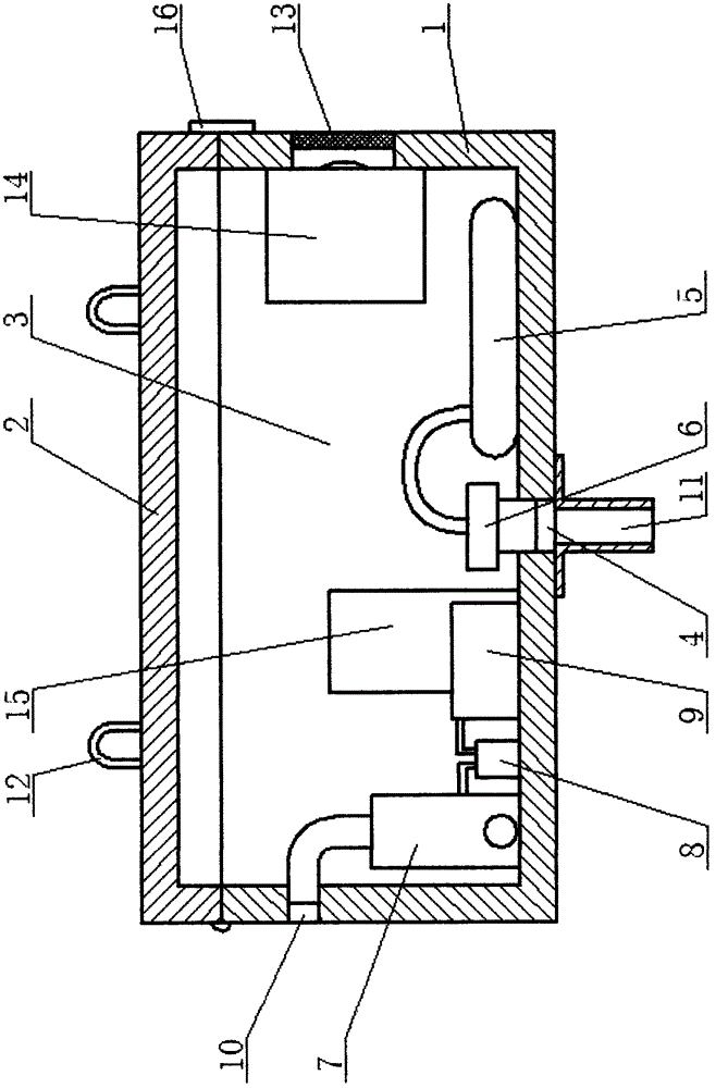 Remote evidence obtaining tank for environmental pollution