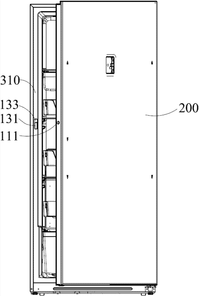 Refrigerator door lock assembly and refrigerator