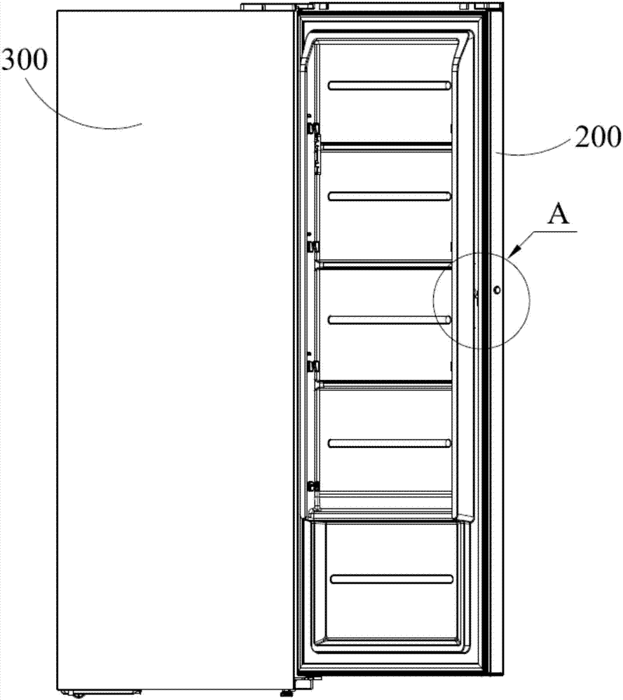 Refrigerator door lock assembly and refrigerator