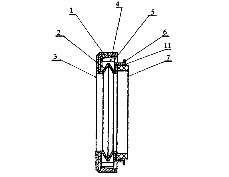 Pressure-bearing contact type shaft seal ring