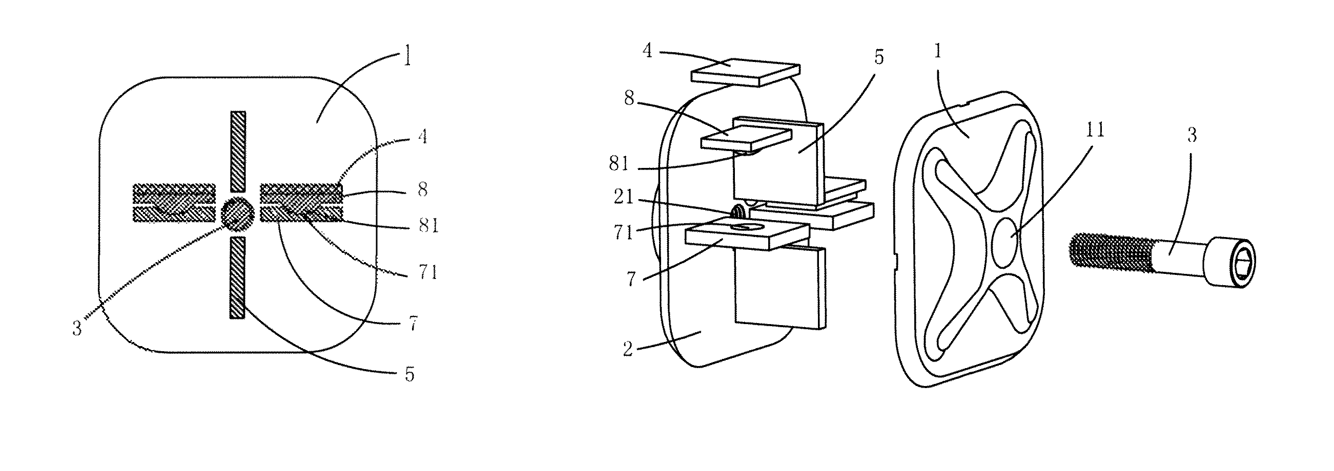 Fastening device for curtain wall units