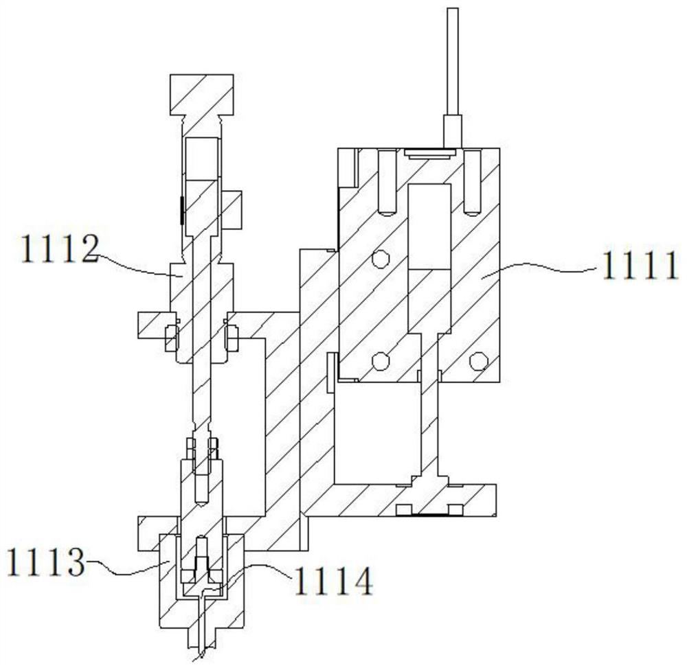 Rivet taking and placing mechanism, planar robot, rivet pressing device and rivet pressing system