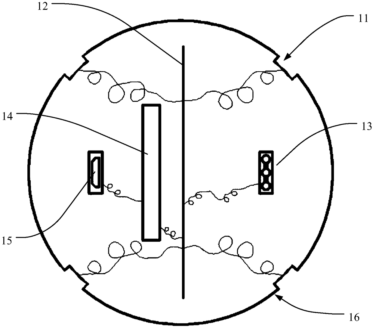 Kiln cooling wall leakage acquisition unit and device and cooling wall detecting method