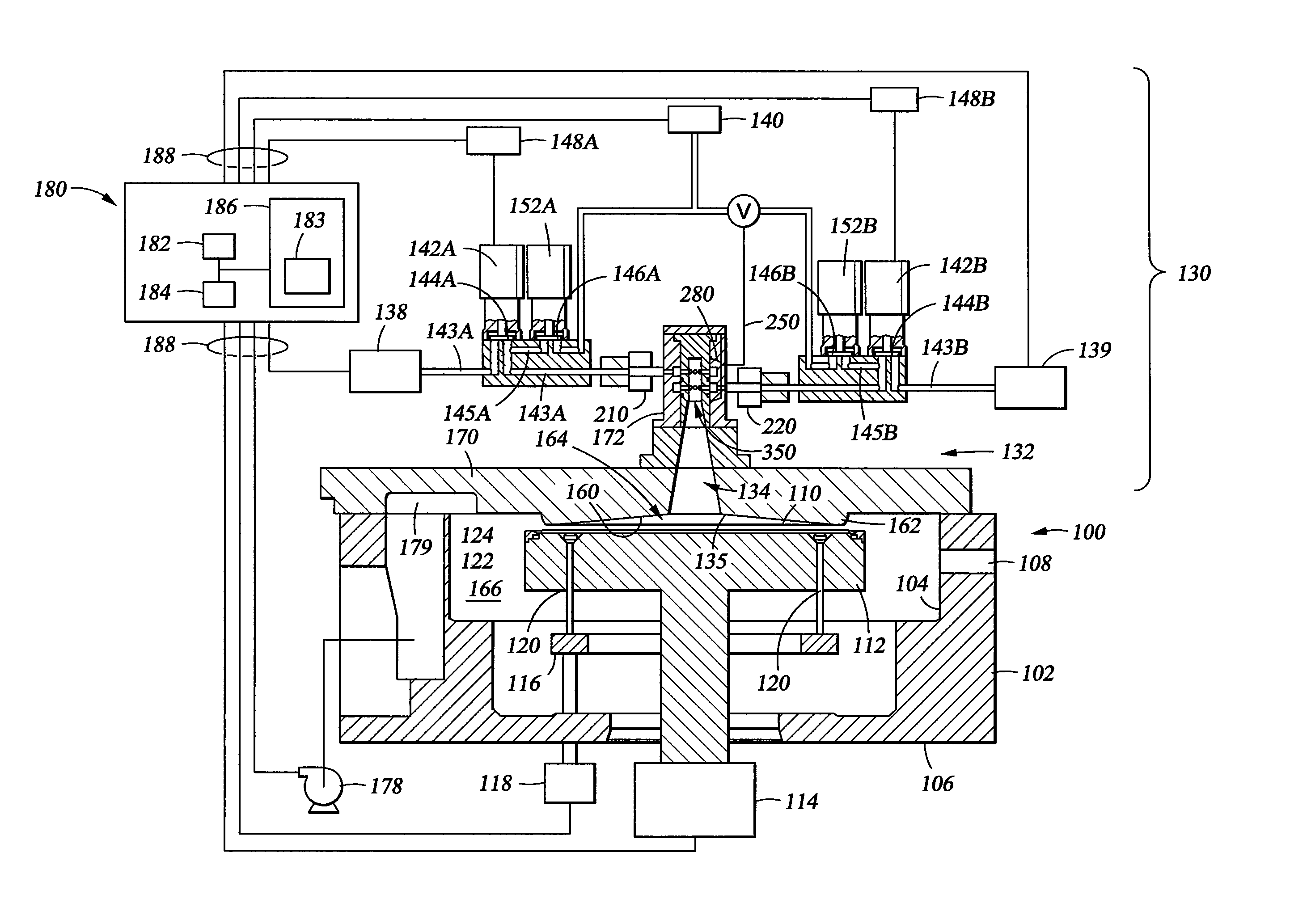 Atomic layer deposition chamber with multi inject