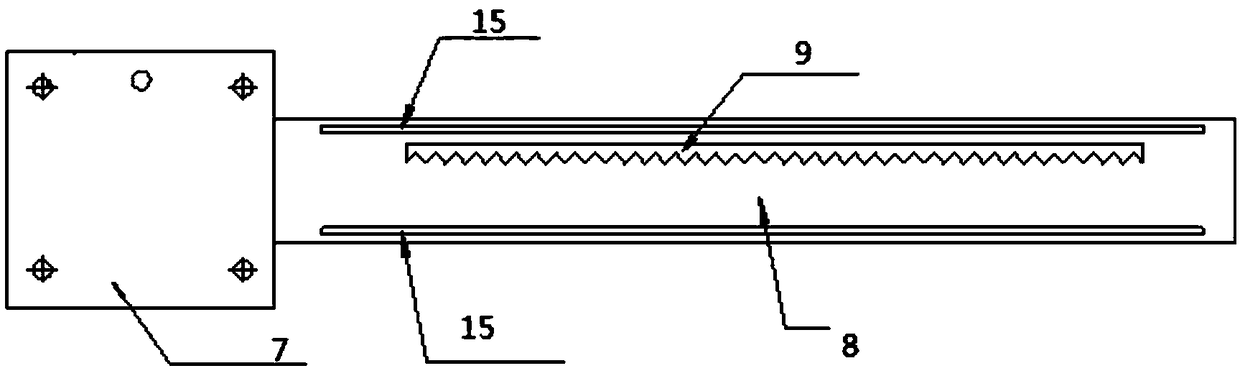 Cantilever welding machine of fillet weld in narrow space