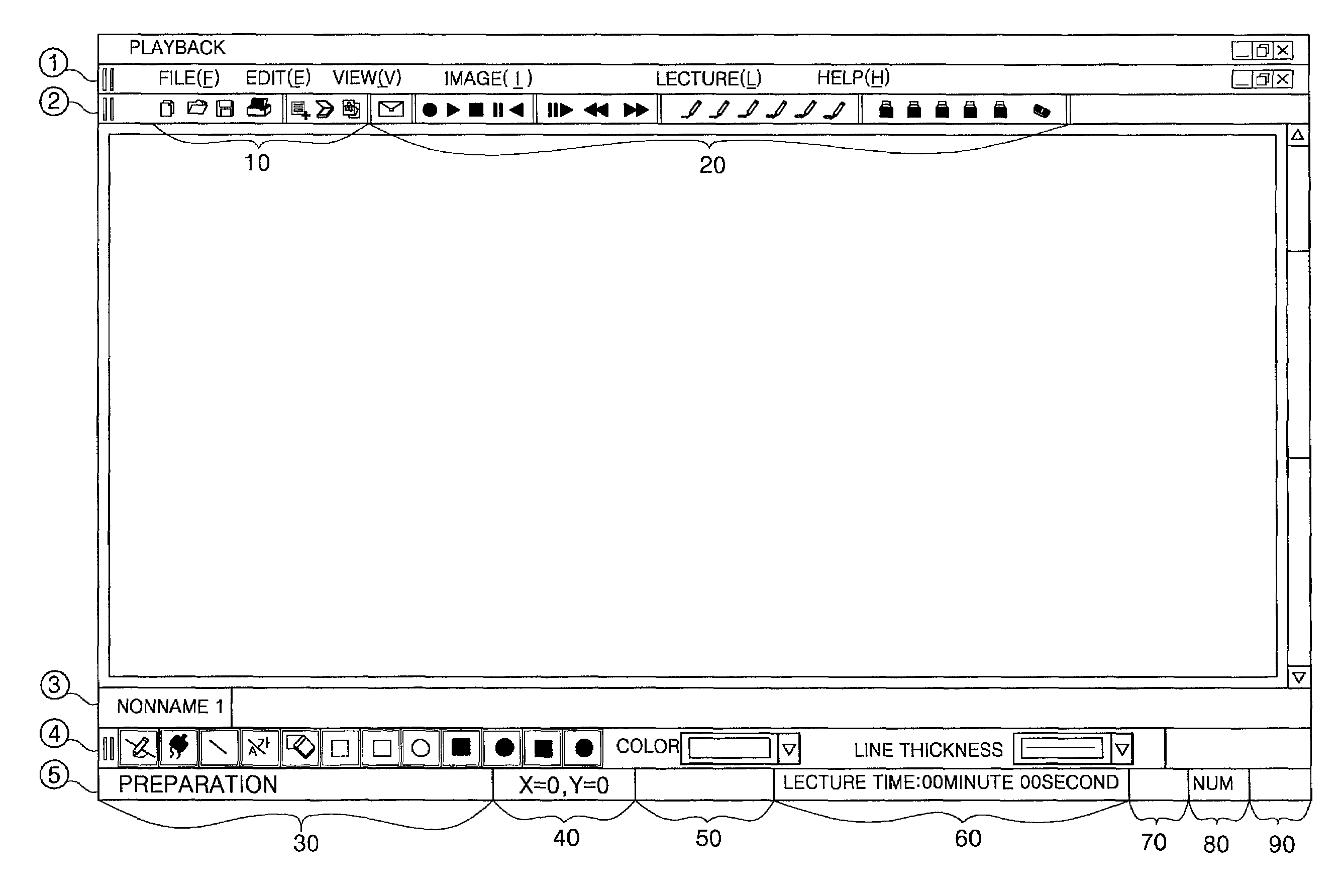 Computer-Based lecture recording and reproducing method