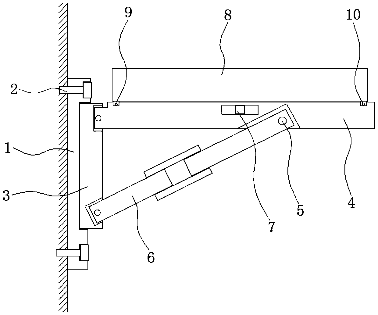 An optical fiber terminal box placement frame