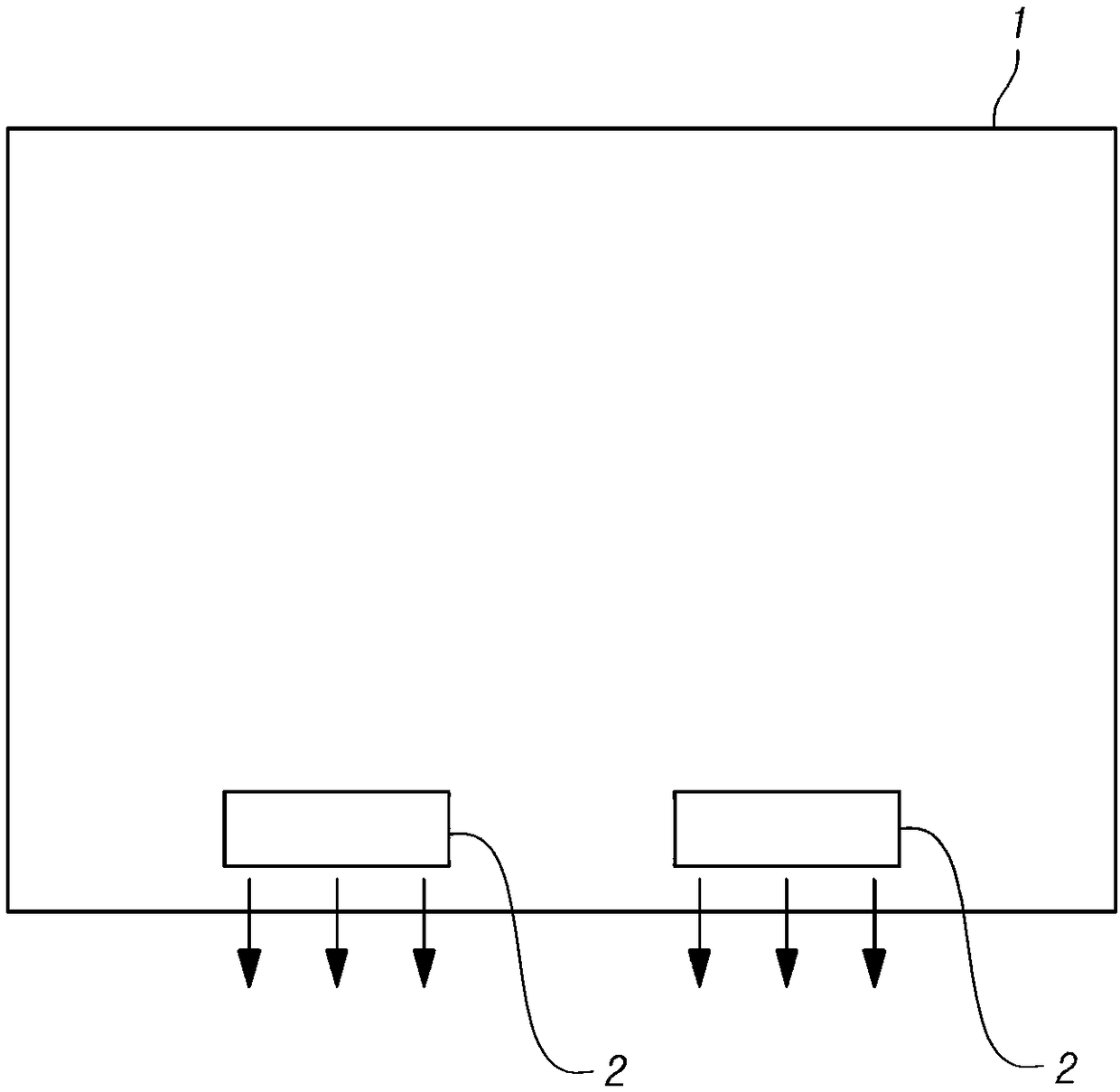 Panel vibration type sound generating display device