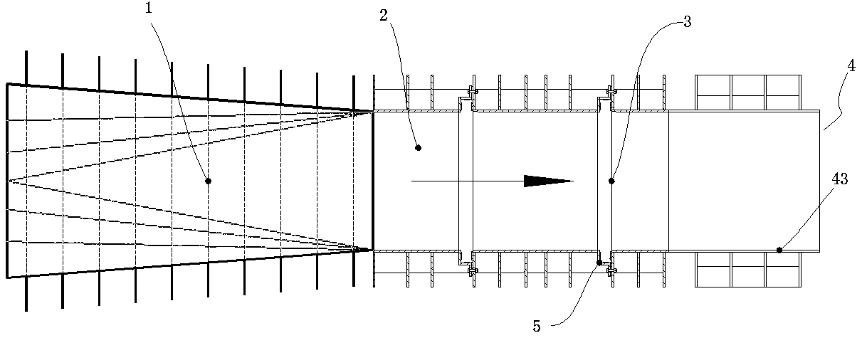 Embedded part structure and gate system thereof