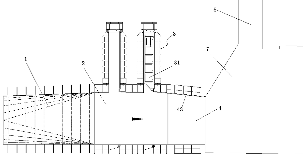 Embedded part structure and gate system thereof