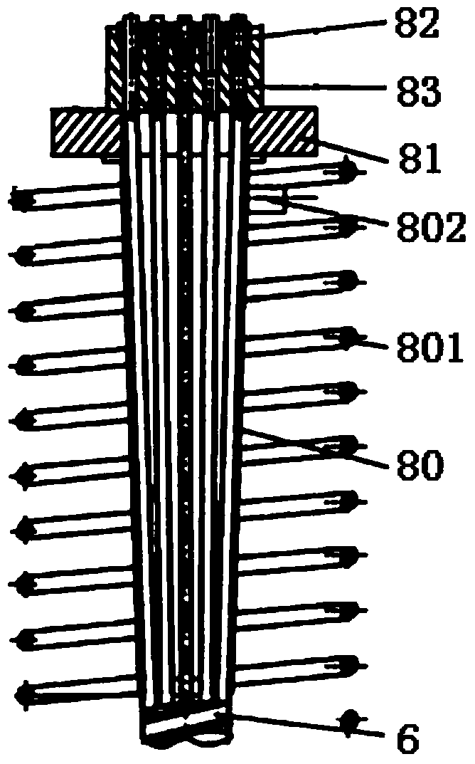 Concrete external wall prestress system establishment method