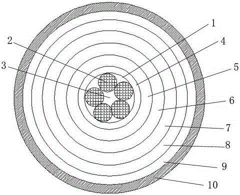 Novel reinforced extra-high-voltage power cable