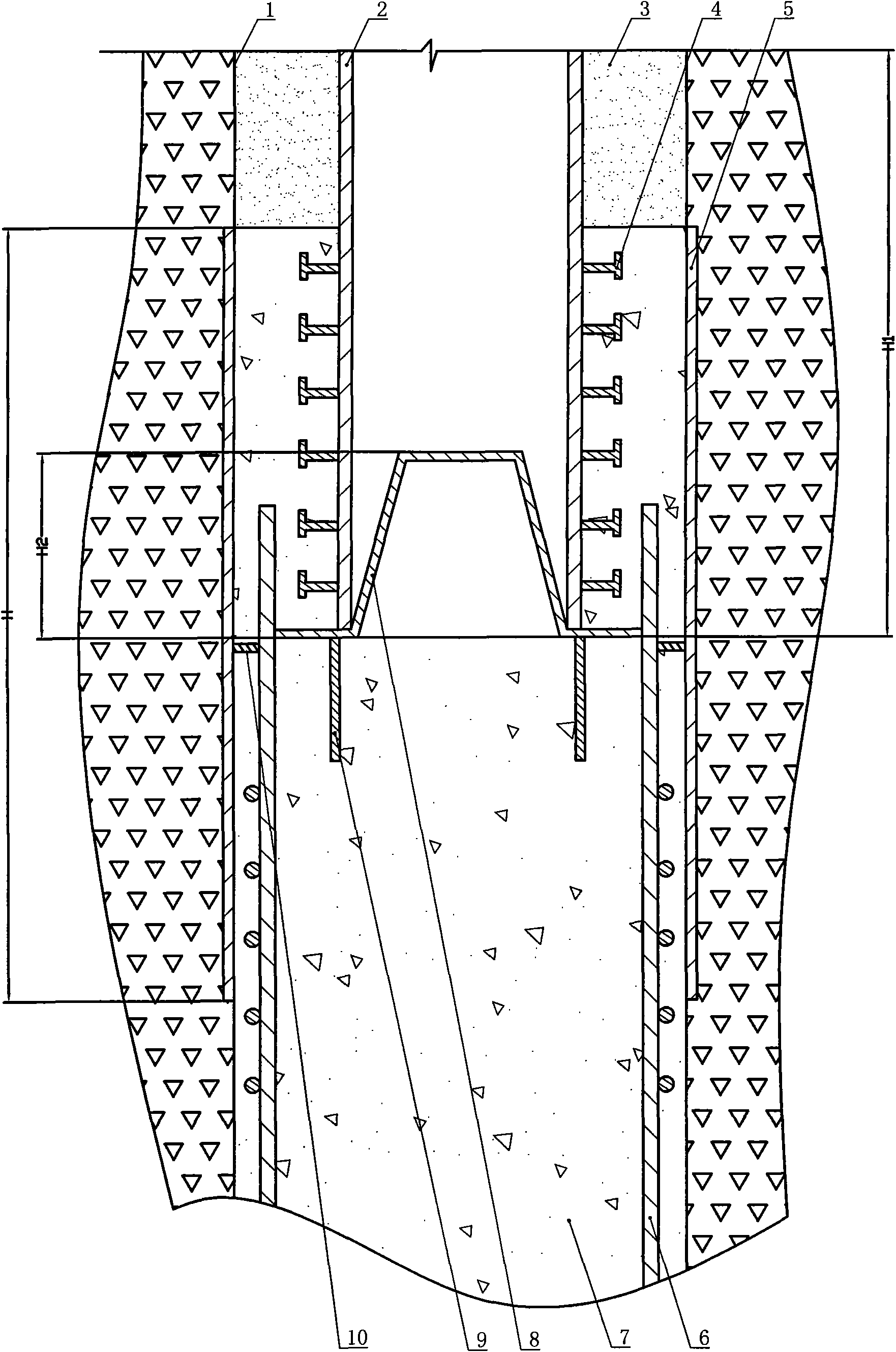 Construction method for inserting steel column in bored pile