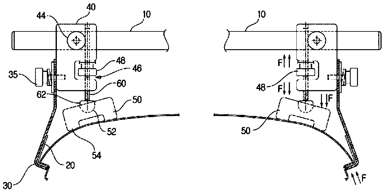 Apparatus for fixing vehicle roof bar