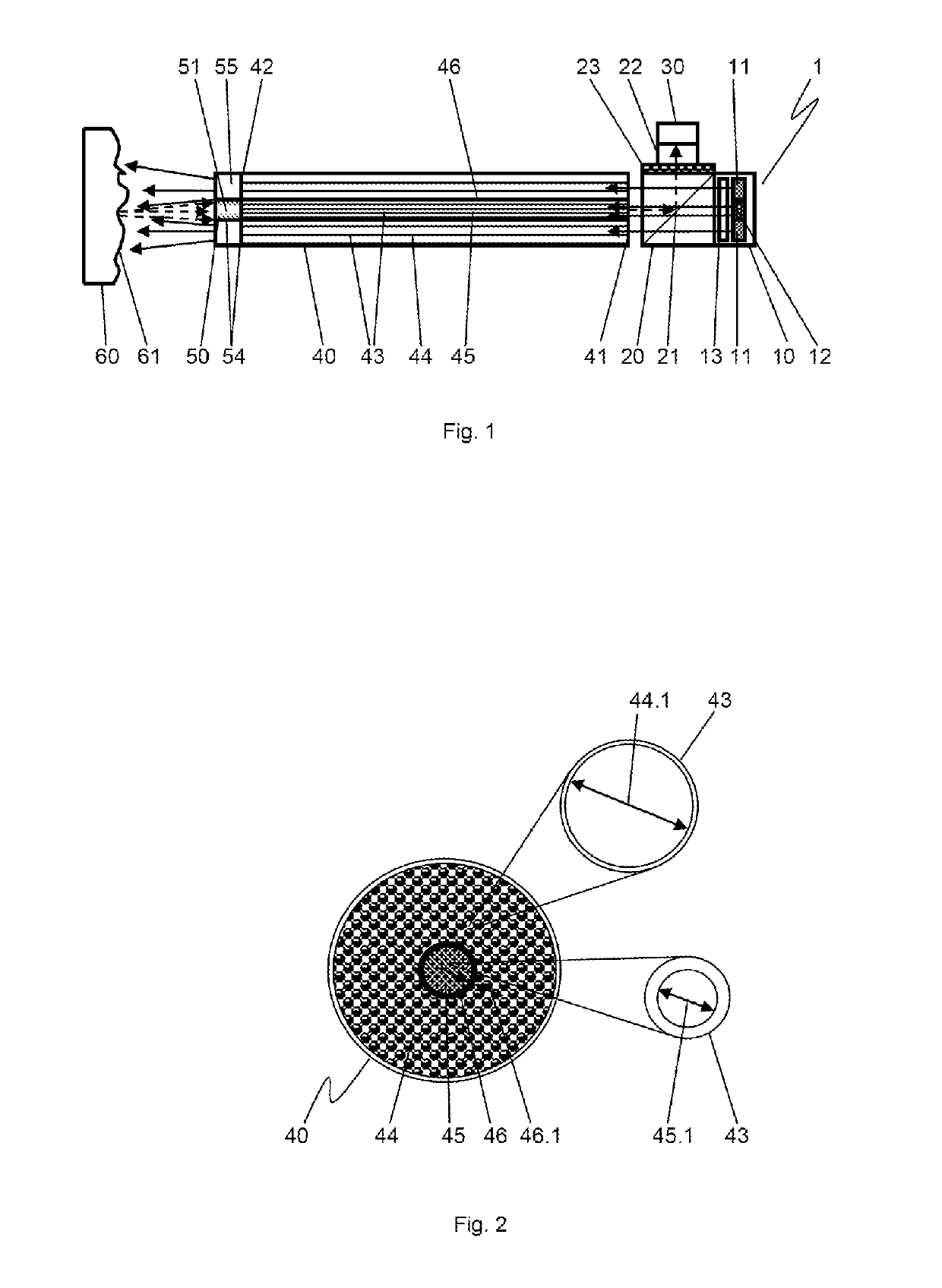 Illumination system comprising heterogeneous fiber arrangement