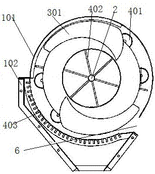 Millet threshing device