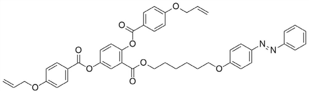 A kind of reactive azobenzene main side chain liquid crystal compound and its preparation method and application