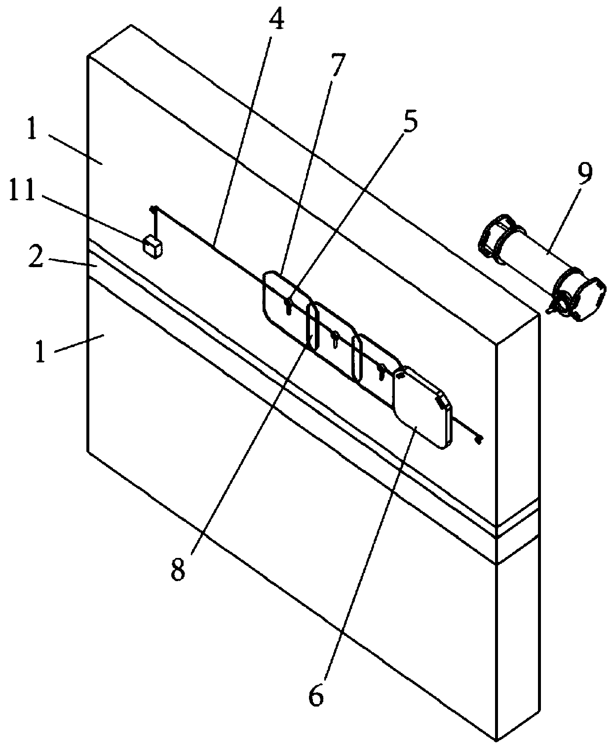 X-ray detection method for double-sided superimposed shear wall interlayer vertical steel bar connection quality