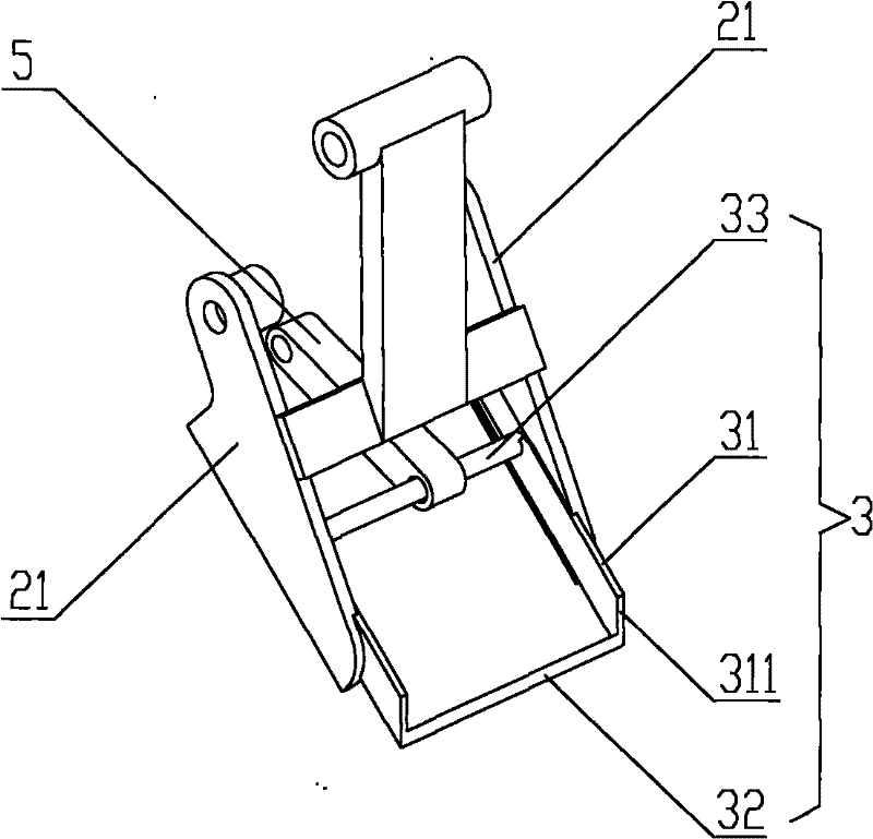 Grab bucket and sludge scraper thereof