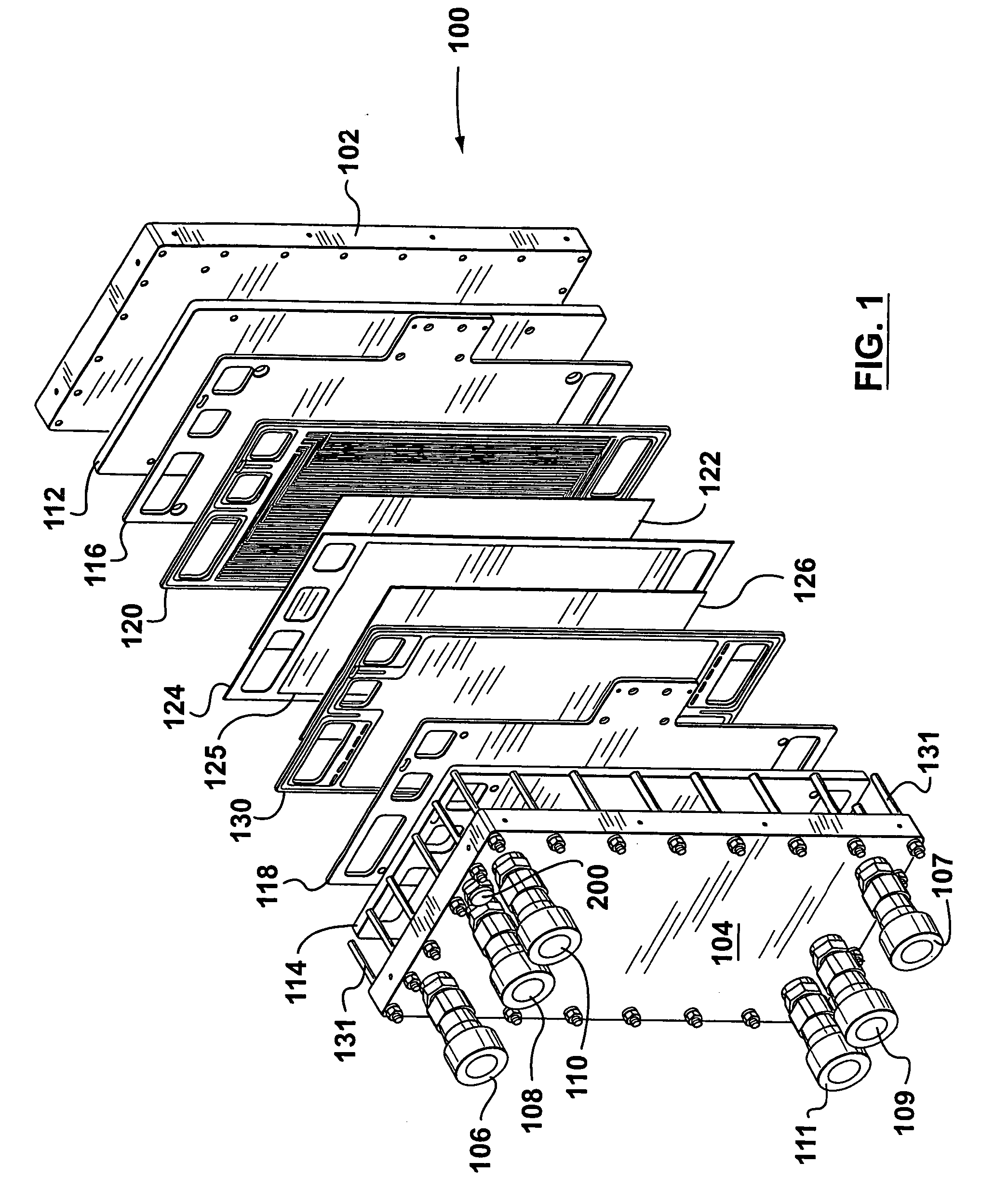 Fuel cell flow field plate