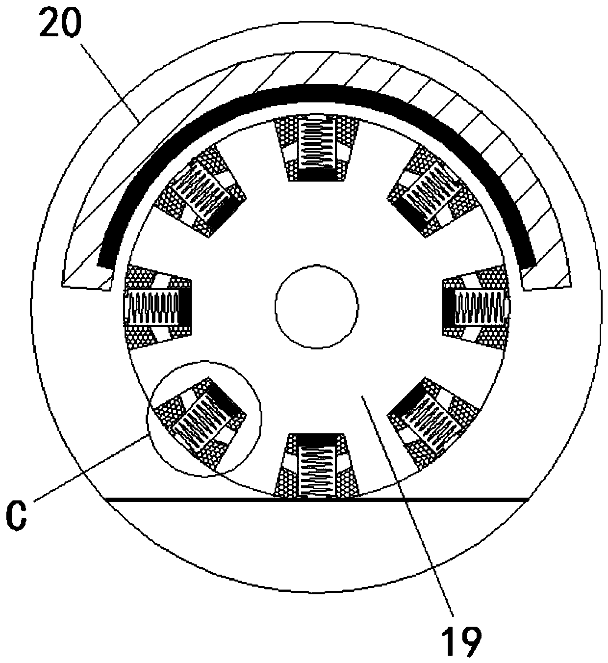 Ironing device used for textile fabric