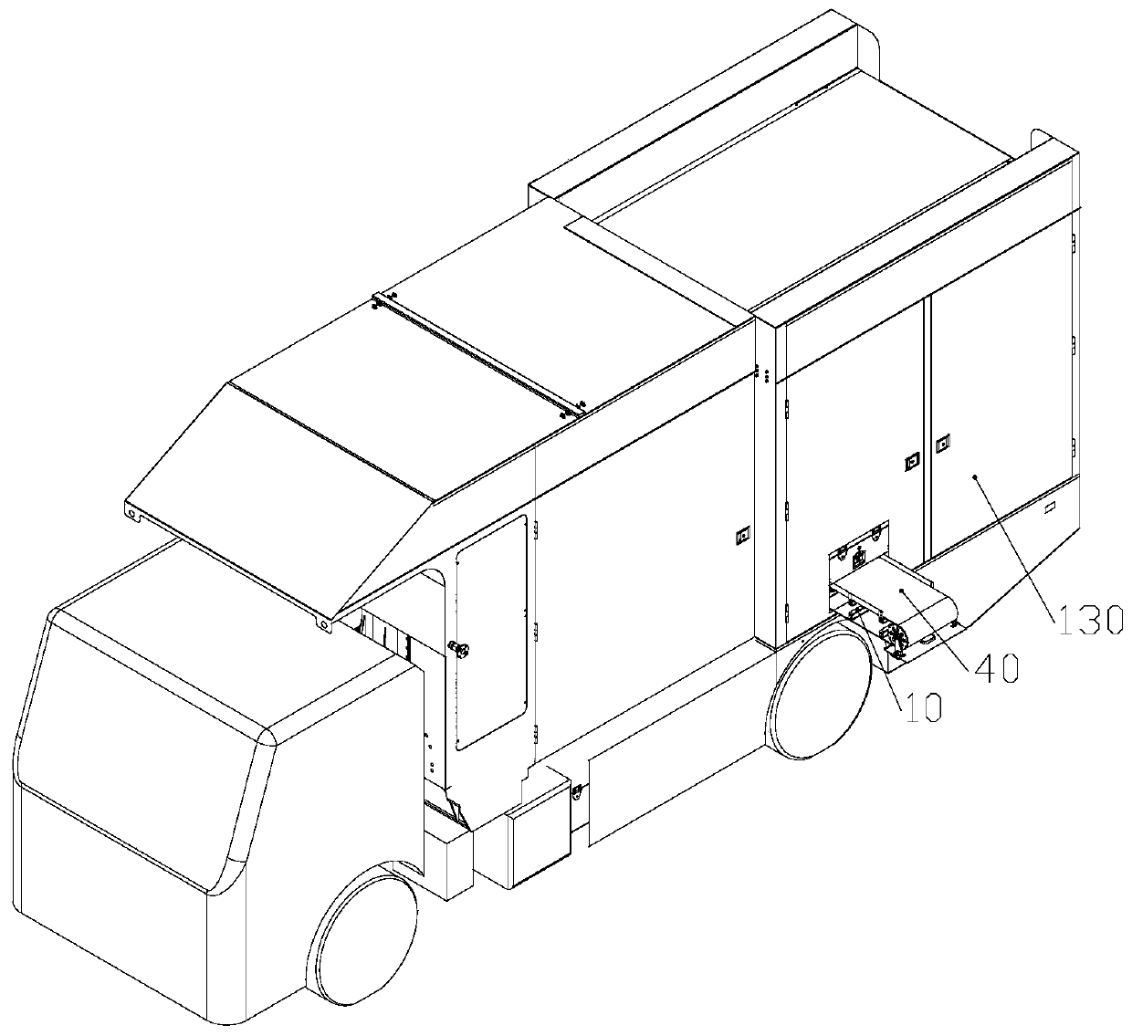 Vehicle-mounted docking and conveying device