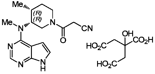 Preparation methods of tofacitinib citrate intermediate and tofacitinib citrate