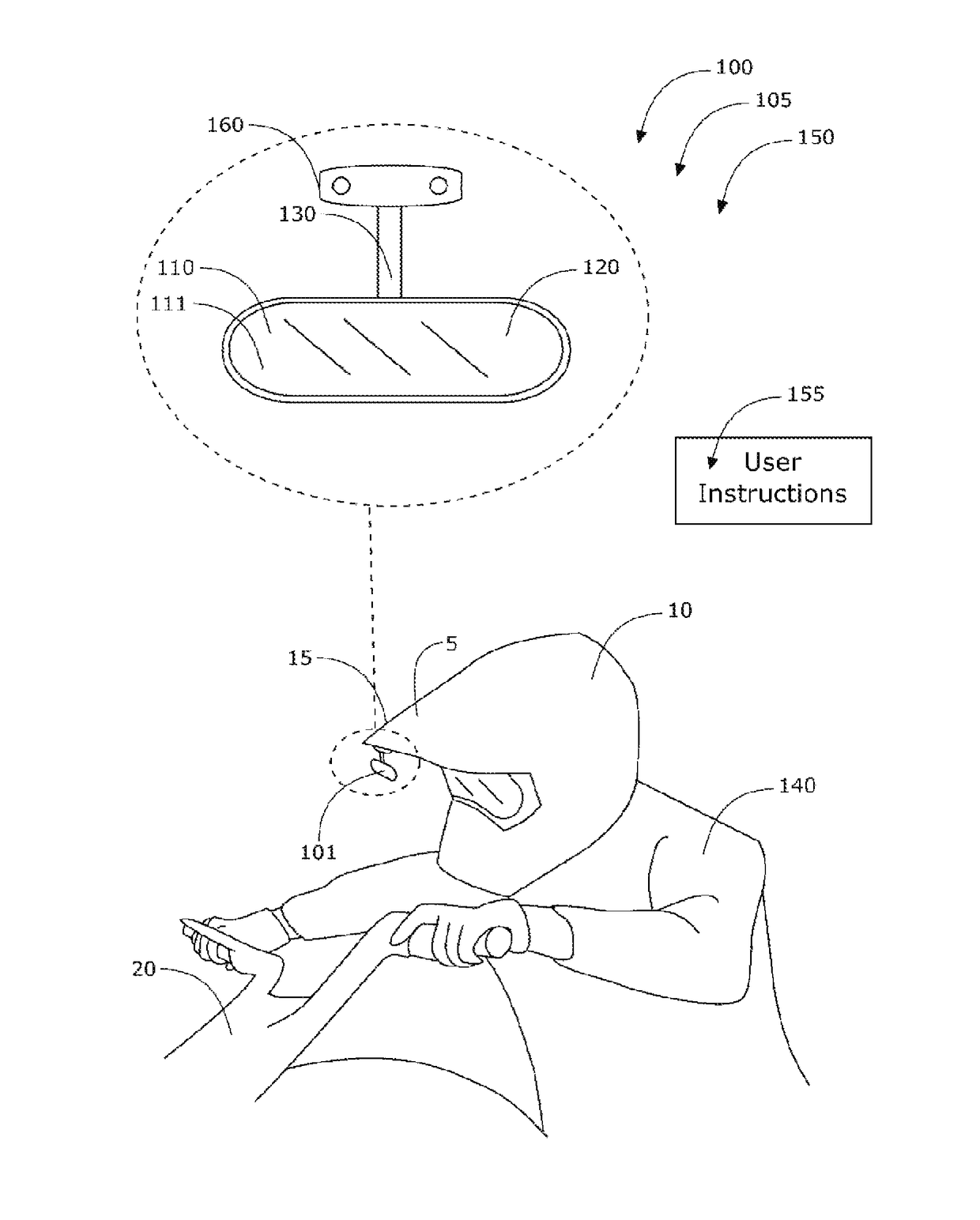 Visor mirror system and method