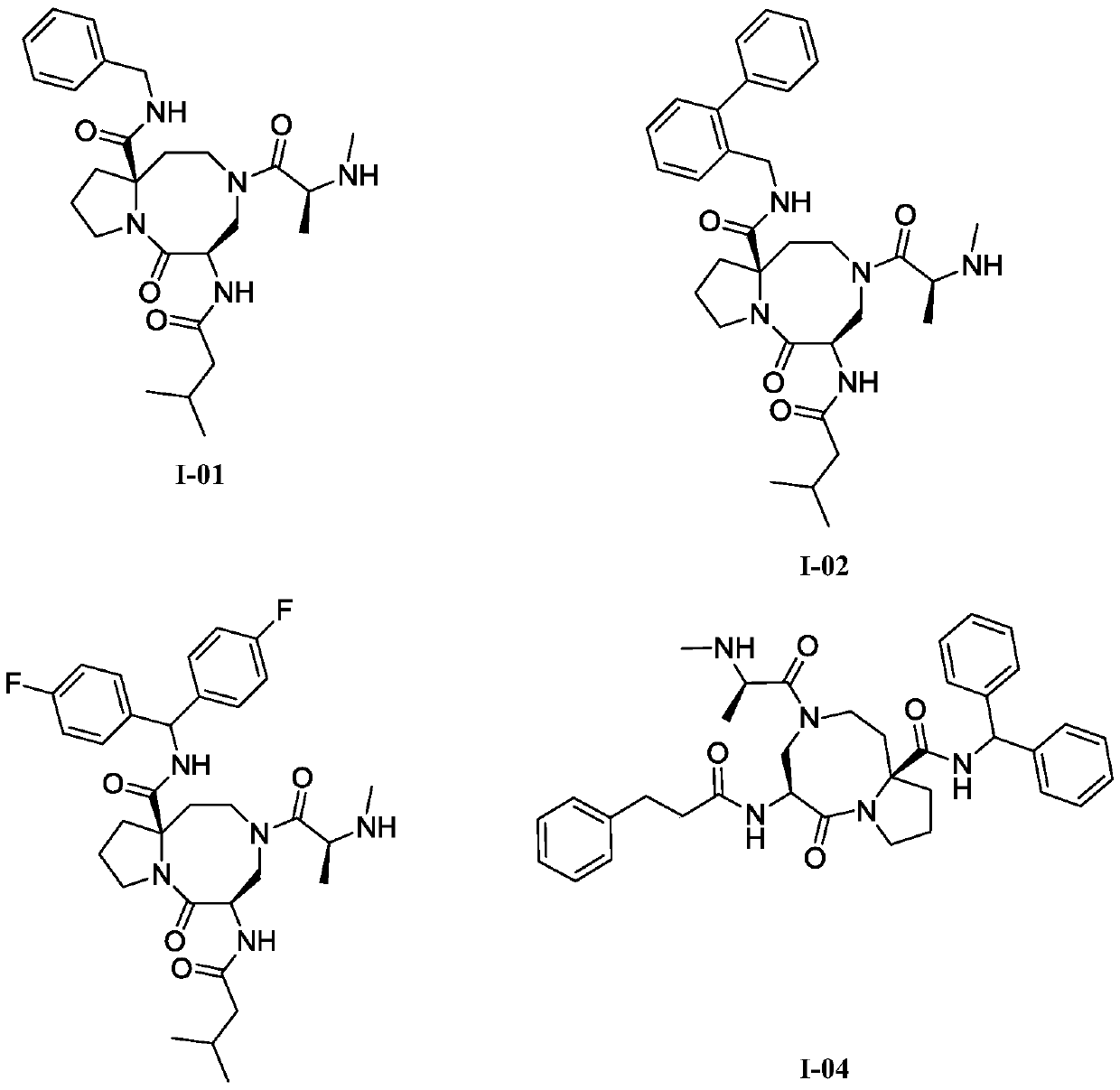 Anti-tumor diazo dicyclic apoptosis protein inhibitor