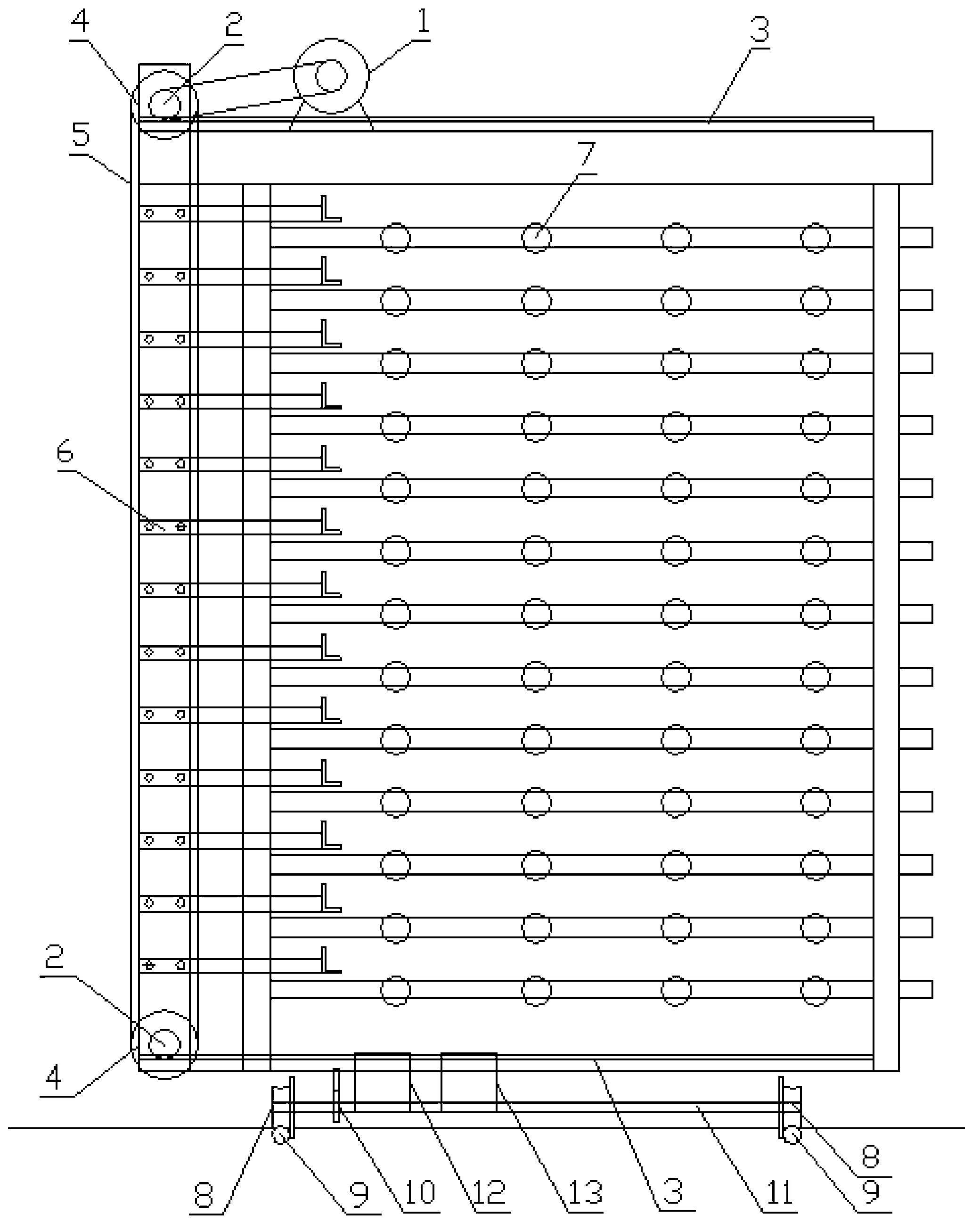 Semi-automatic plate-feeding machine