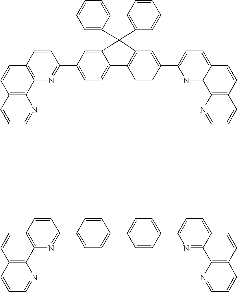 Electroluminescent device containing a phenanthroline derivative