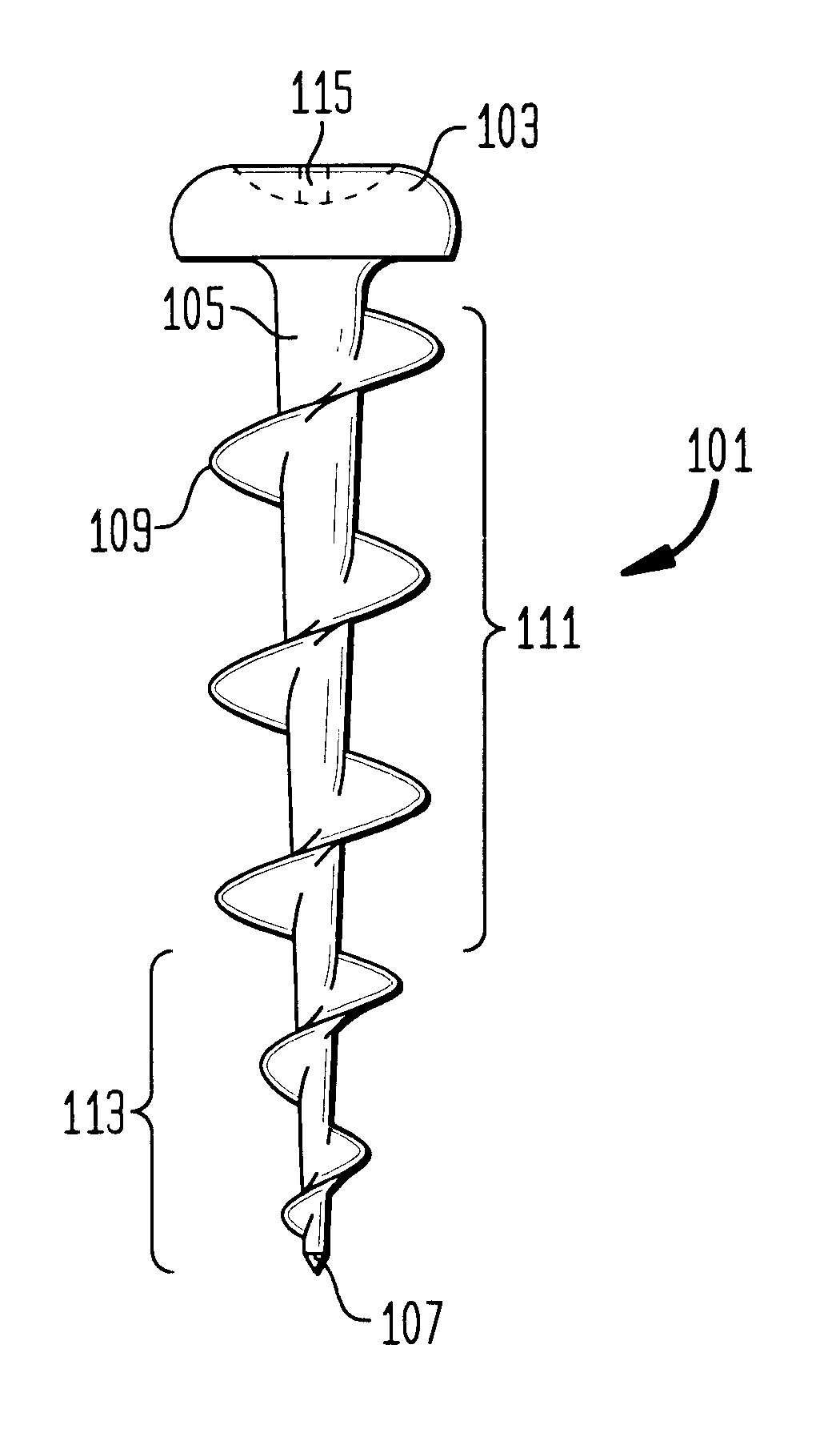 Auger-like drywall screw