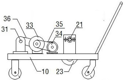 Coiled material waterproof laying equipment and coiled material waterproof laying method